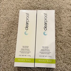 Mary Kay Clearproof deep cleansing charcoal mask set of 2